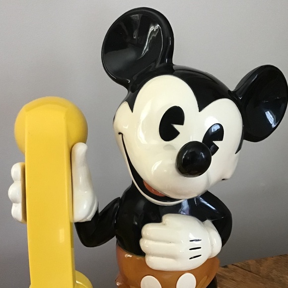 WORKING 1976 Mickey Mouse Vintage Phone Rotary Dial Walt Disney - Picture 2 of 16